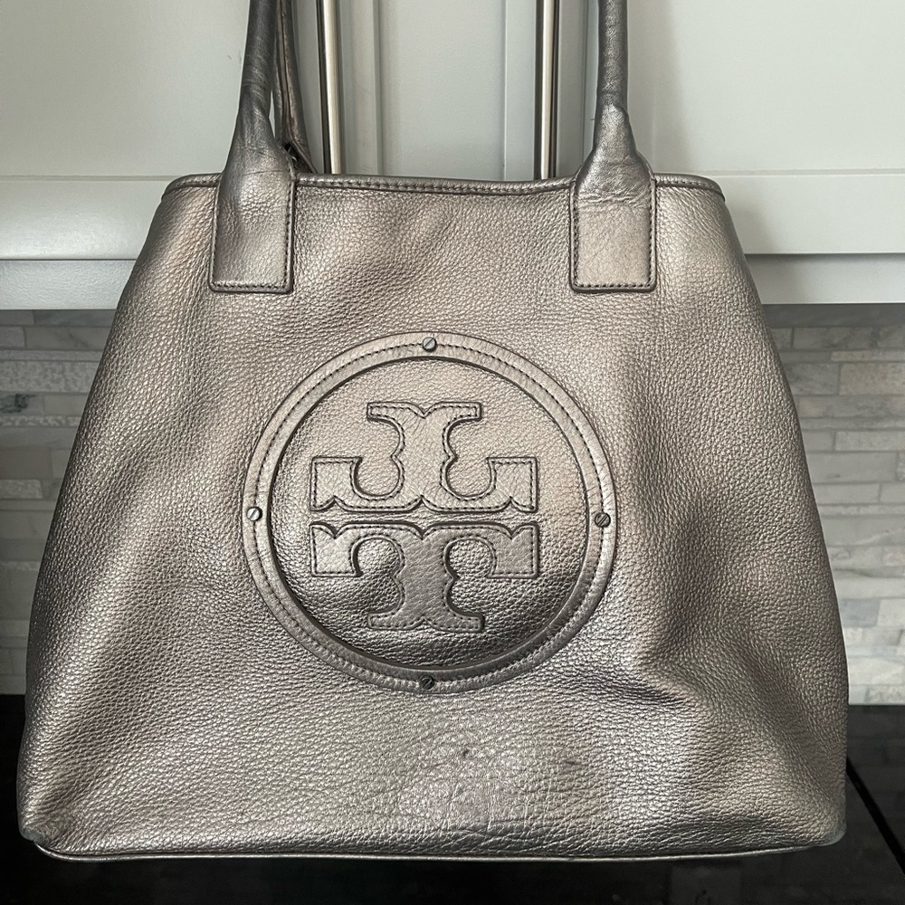 Tory Burch Pewter Tote